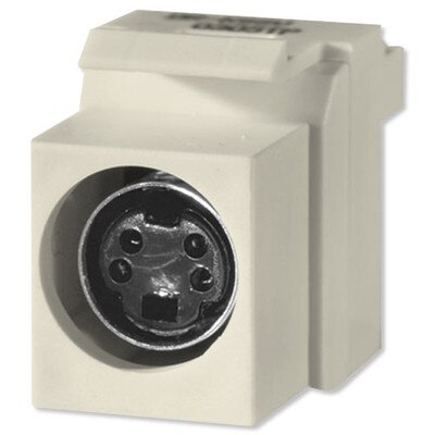 On-Q/Legrand S-Video to 110 Keystone Snap-In Connector